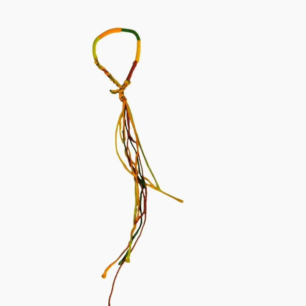 Colorful Friendship Bracelets Rasta Red Green Yellow Boho Hippie Lot 12